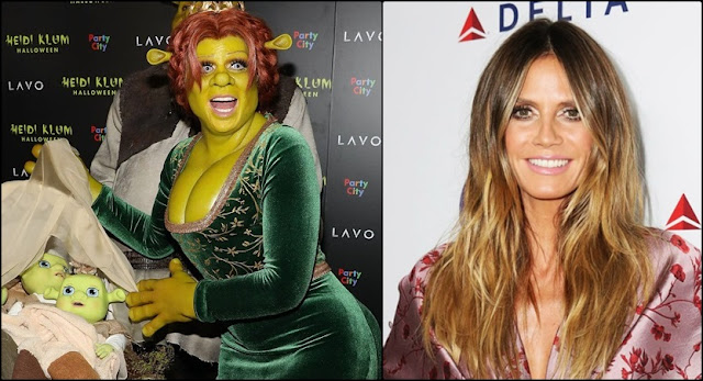 La increíble transformación de Heidi Klum a Fiona de Shrek