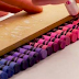 He Slices Into A Straight Line Of Crayons, But Watch When He Pulls The Knife Away