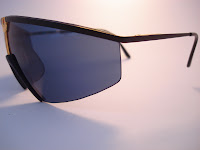 versace gianni s91 09m shield sunglasses italy 1990 gold