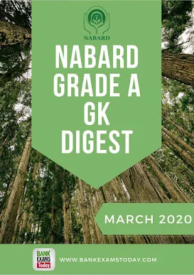 NABARD Grade A GK Digest: March 2020