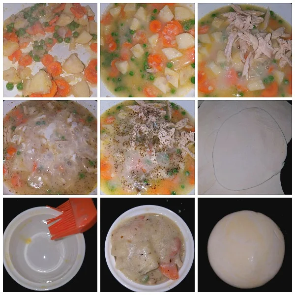 Step by Step Pictures of how to make Chicken Pot Pie