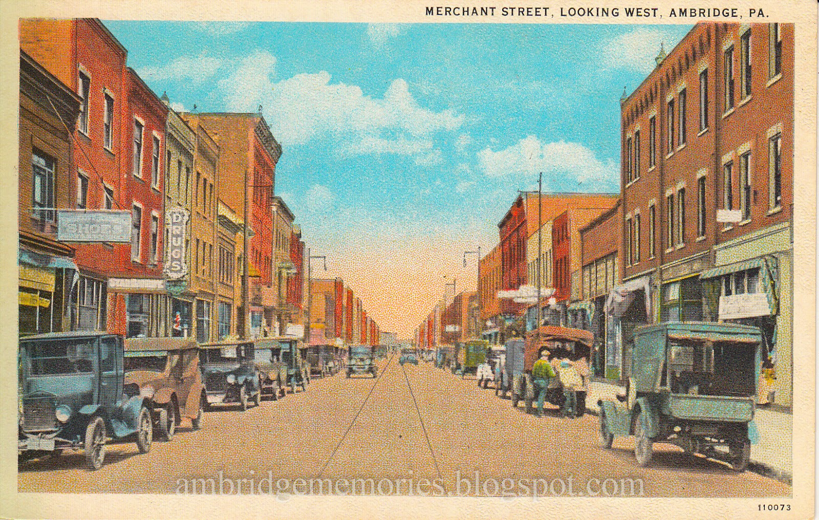 Ambridge Memories 400 block of Merchant Street vintage views