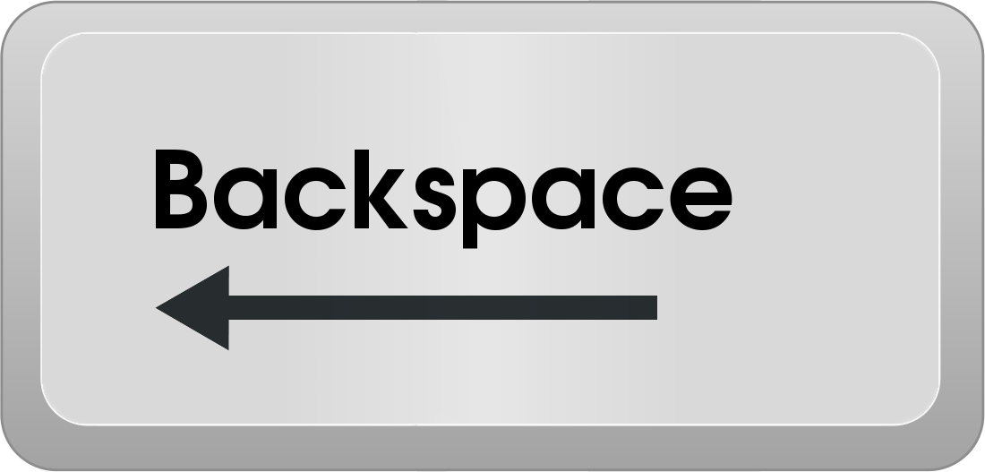 Backspace что делает. Кнопка Backspace. Кнопка Backspace на клавиатуре. Клавиша Backspace на клавиату. Картинка Backspace.