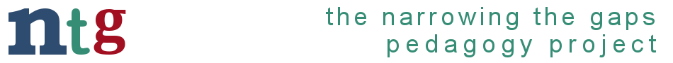 The Narrowing the Gaps Pedagogy Project