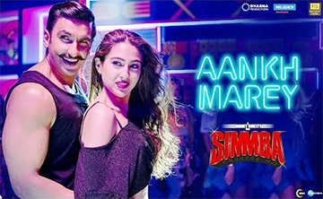 Aankh Marey Song Lyrics and Video - SIMMBA || Ranveer Singh, Sara Ali Khan | Neha Kakkar, Mika Singh, Kumar Sanu