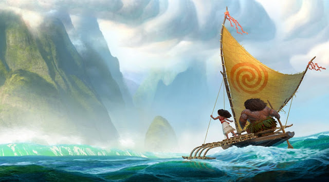 The visuals in MOANA are beautiful. moana still cg visuals