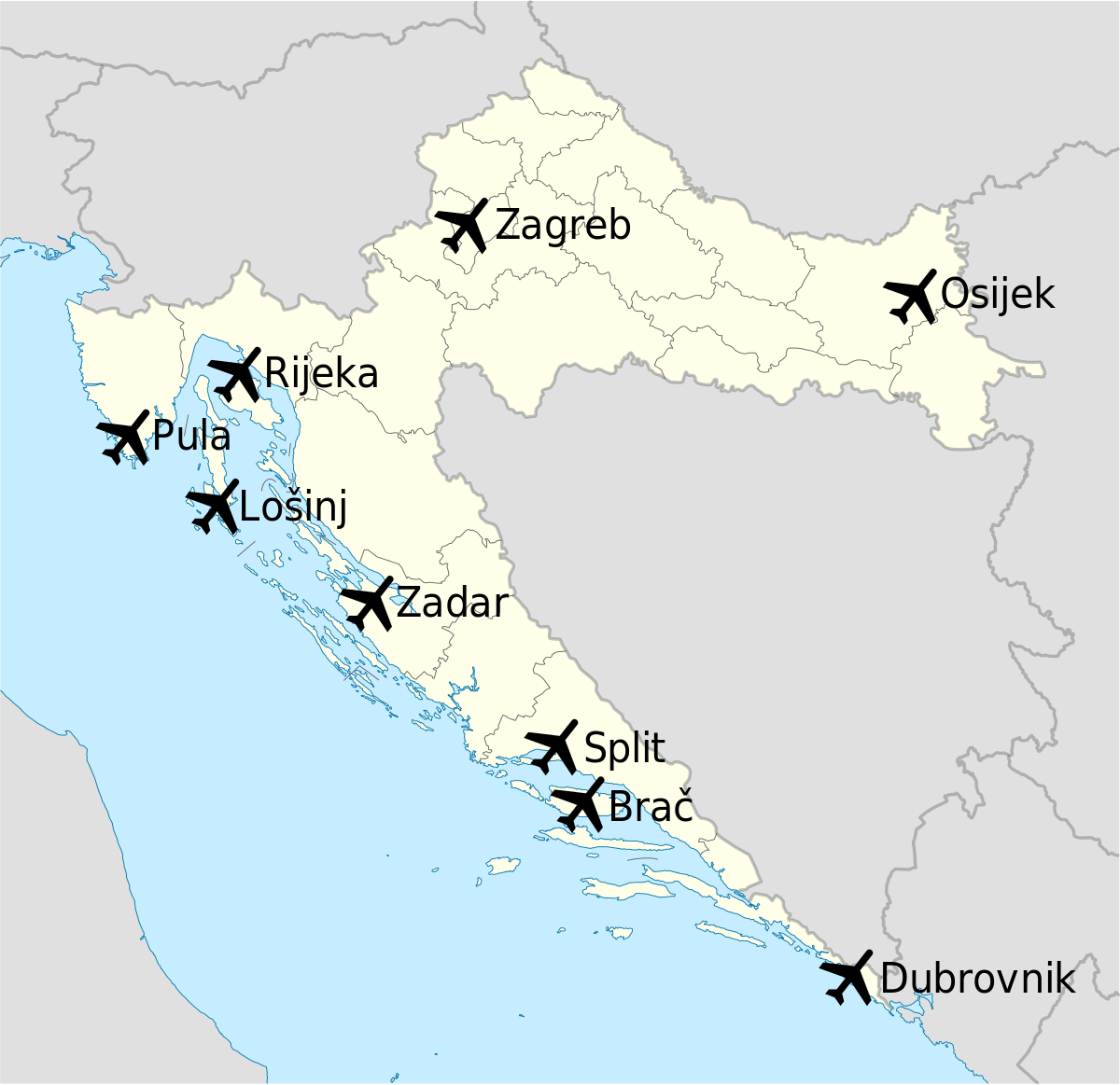 Bosnia and Herzegovina Aviation News Air traffic report for Zagreb