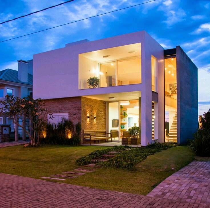 Decore Sua Mente, Seu Corpo E Seu Espaço Lindas Fachadas Com Pé Direito Alto E Linhas Retas Decore Sua Mente, Seu Corpo E Seu Espaço Lindas Fachadas Com Pé Direito Alto E Linhas Retas