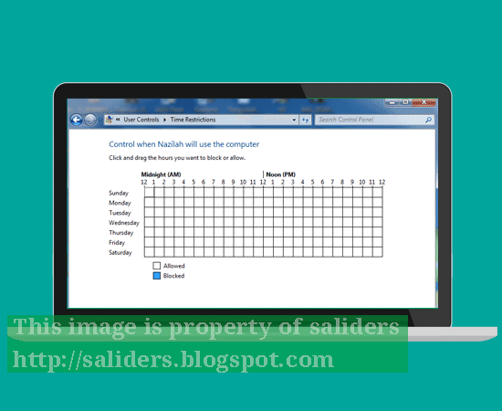 Cara membatasi Aktifitas Pengguna dengan Windows Parental Control