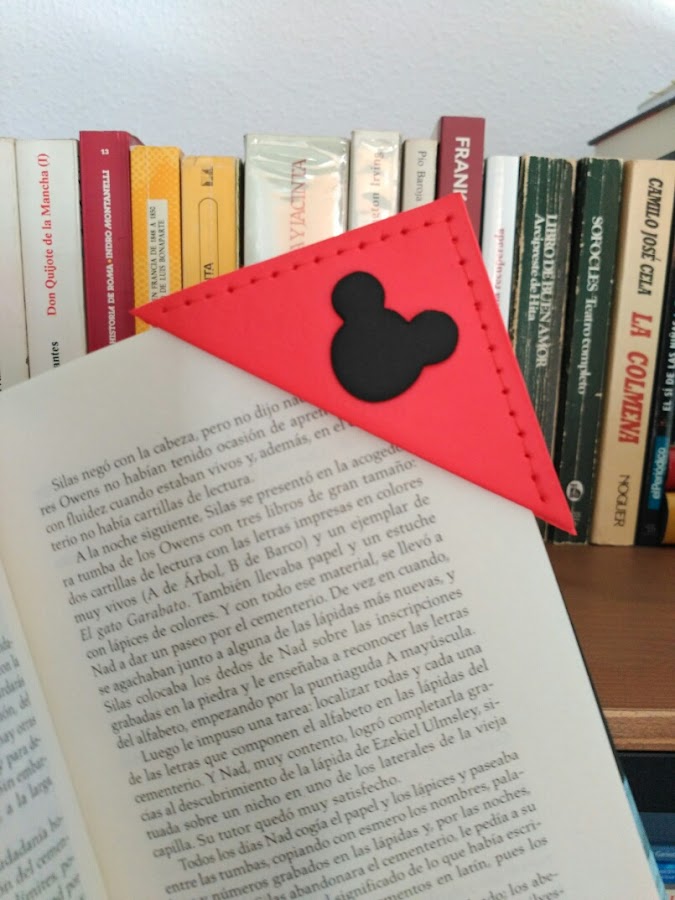 marcapáginas, goma eva, foamy, ratón mickey