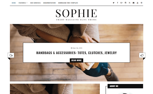 Sophie Blogger Template Sophie Blogger Template