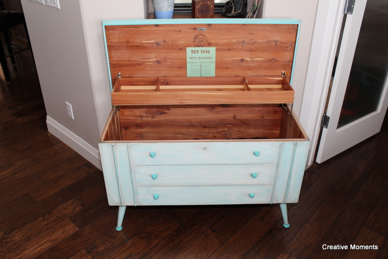 Vintage Cedar Chest fun makeover