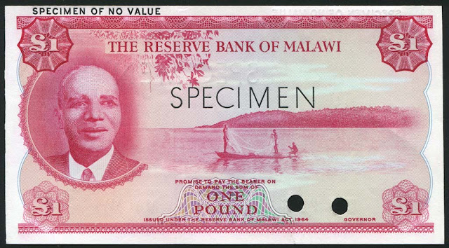 Malawi currency Pound banknote