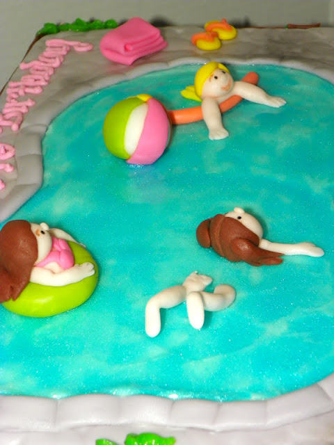 Plumeria Cake Studio: Pool Party Birthday Cake