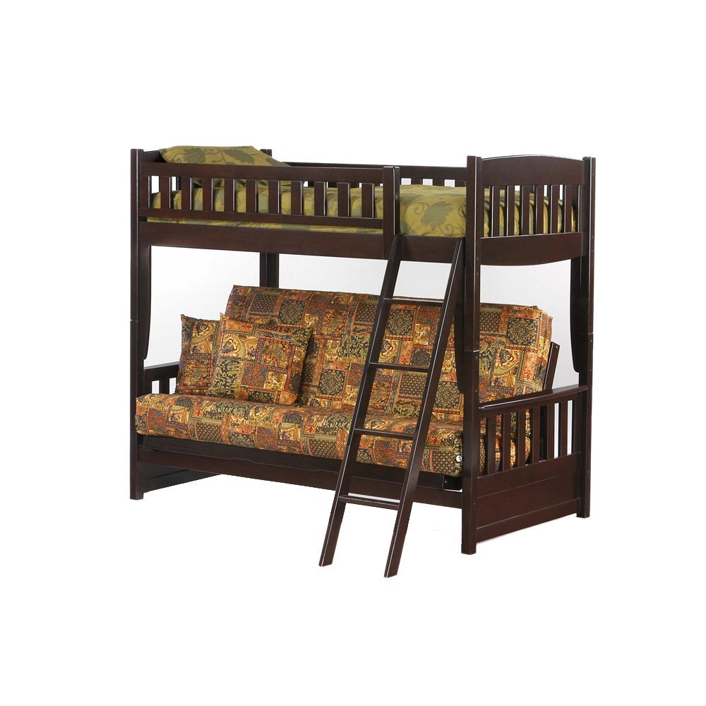 Metal & Wood Loft Beds with Sofa Underneath