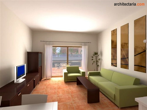 desain rumah Dekorasi Ruang Tamu Minimalis Modern 2012