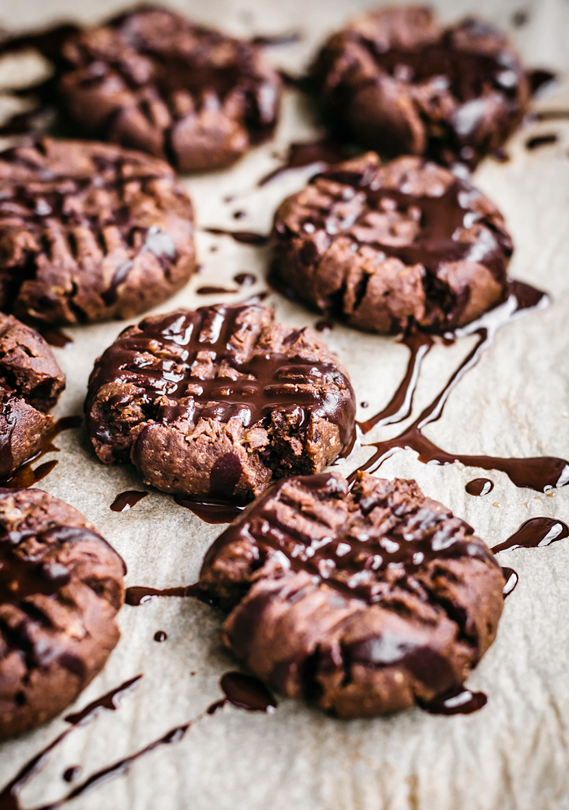 Flourless Chocolate Peanut Butter Brownie Cookies Occasionally Eggs
