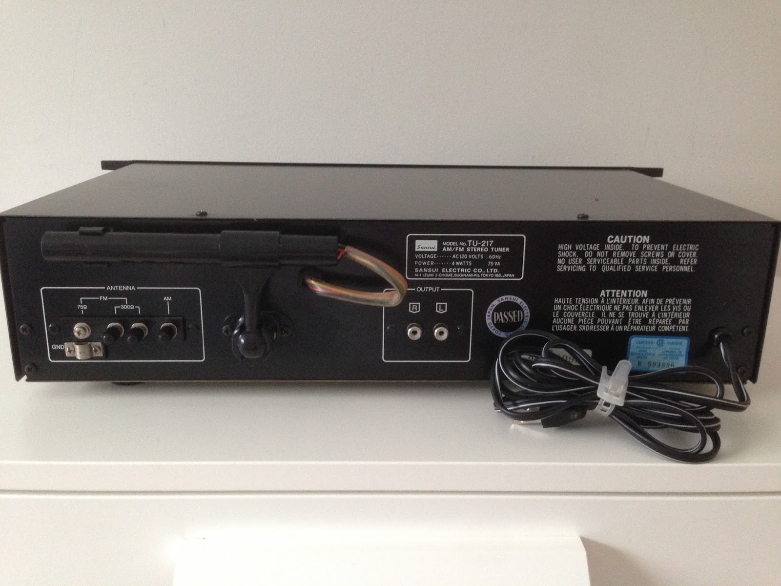 Vintage Stereo Guy Sansui Tu217 AM/FM Stereo Tuner (1977)