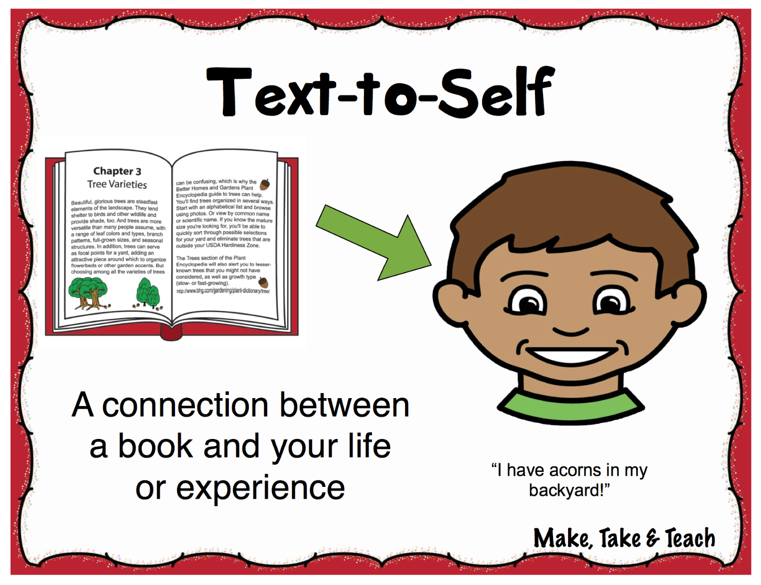 Self connect. Self text. To text. Self connection. Improve reading.