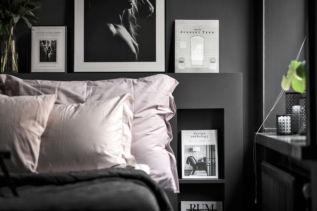 d?�couvrir l'endroit du d?�cor : ROSE SUR NOIR