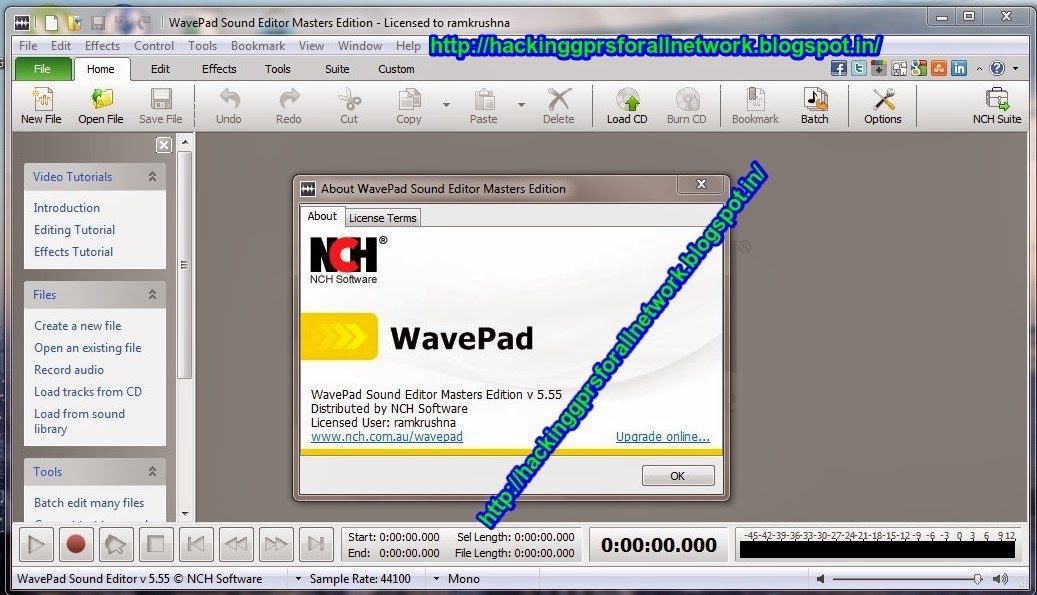 nch wavepad sound editor masters edition serial