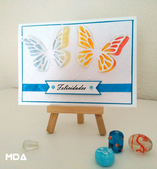 Tarjeta con mariposas