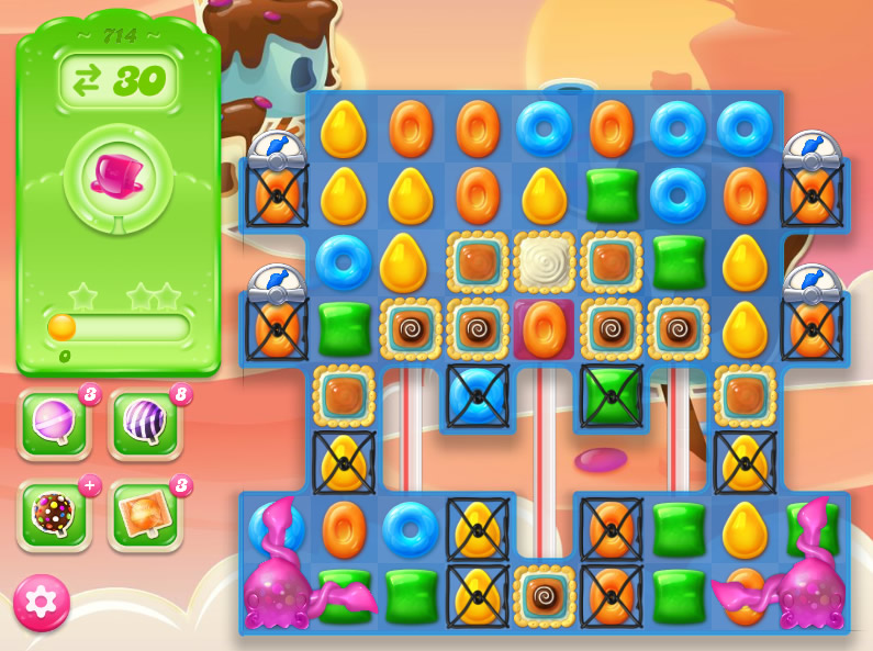 Candy Crush Jelly Saga level 714 Candy Crush Jelly Saga level 714