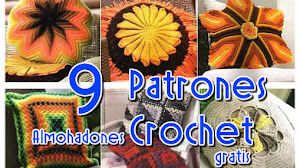 Los mejores 9 almohadones para tejer / patrones crochet
