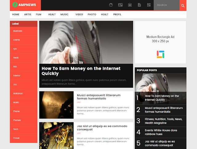 AMPNews AMPNews Blogger Template