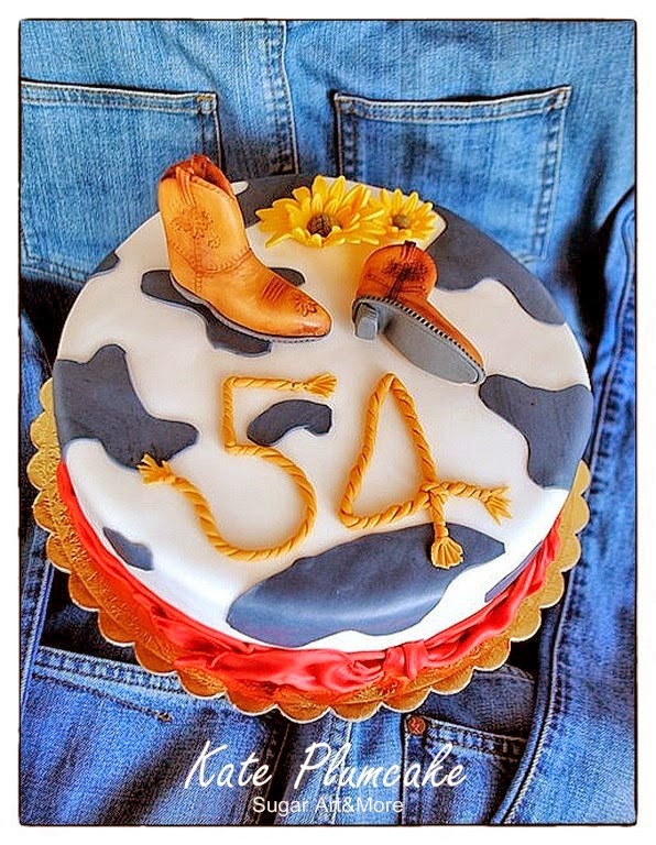 torta con stivali country - cake with country boots