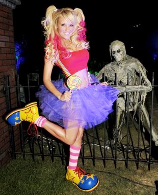 Bridget Marquardt Foto de Bridget Marquardt en la casa del terror