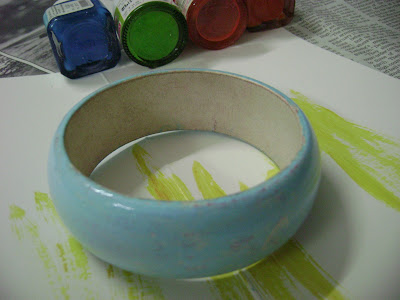 Indian DIY and craft blog : Paint splash bangle step by step tutorial | Moonshine and Sunlight