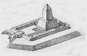 Sluneční chrám v Abú Gurobu/publikováno z http://en.wikipedia.org/wiki/Abu_Gorab