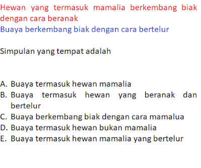 Contoh Soal Silogisme Contoh Soal Silogisme