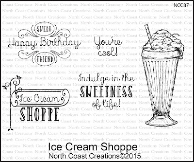 North Coast Creations Stamp set: Ice Cream Shoppe