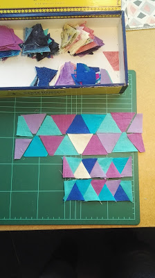 Nadelkissen, equilateral Triangles, Quilt