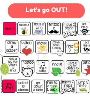 Printable Games by Practical Mom: Let's go out
