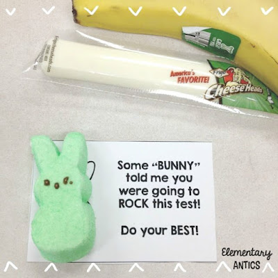 Grab some bunny peeps and get this testing motivational note FREEBIE!