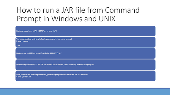 How to run a JAR file from command prompt in Windows 8