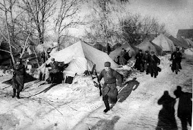 Military exercise in Polish camp at Tockoje- Russia 1941-1942