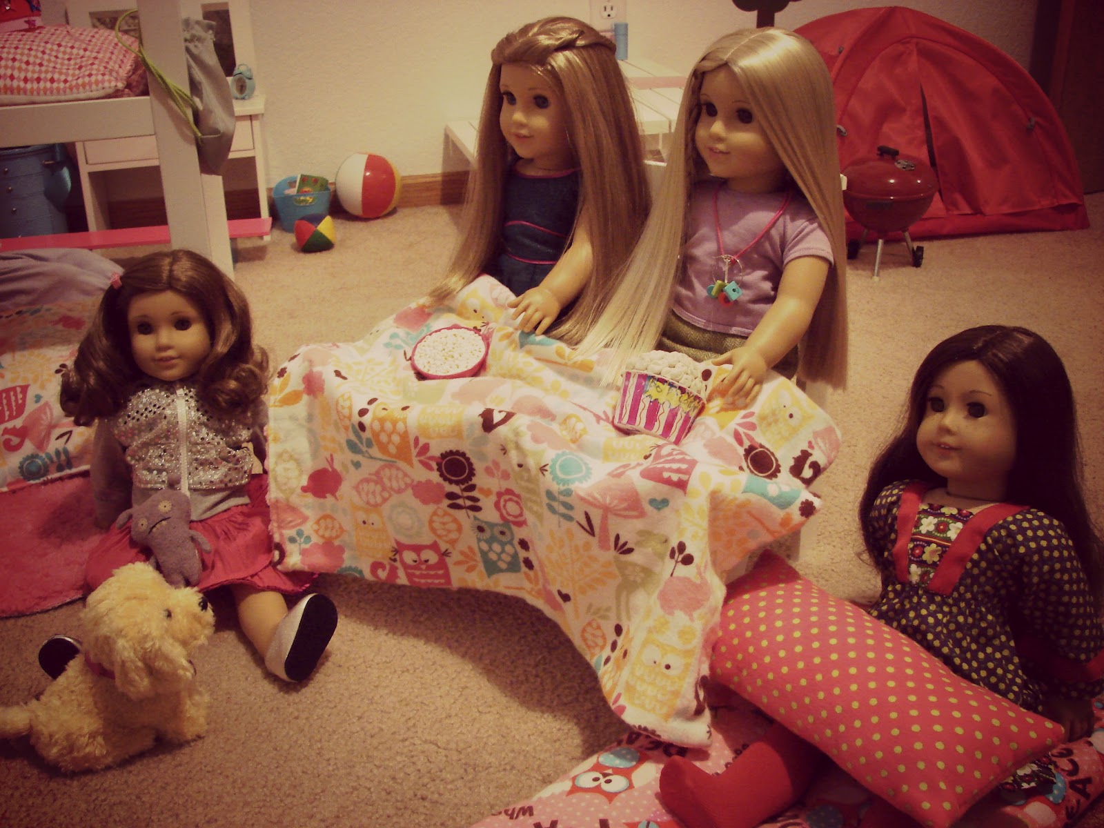 American Girl Doll Play American Girl Doll Slumber Party