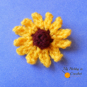 Small Cone Flower (Rudbeckia) - Free Written & Charted Pattern