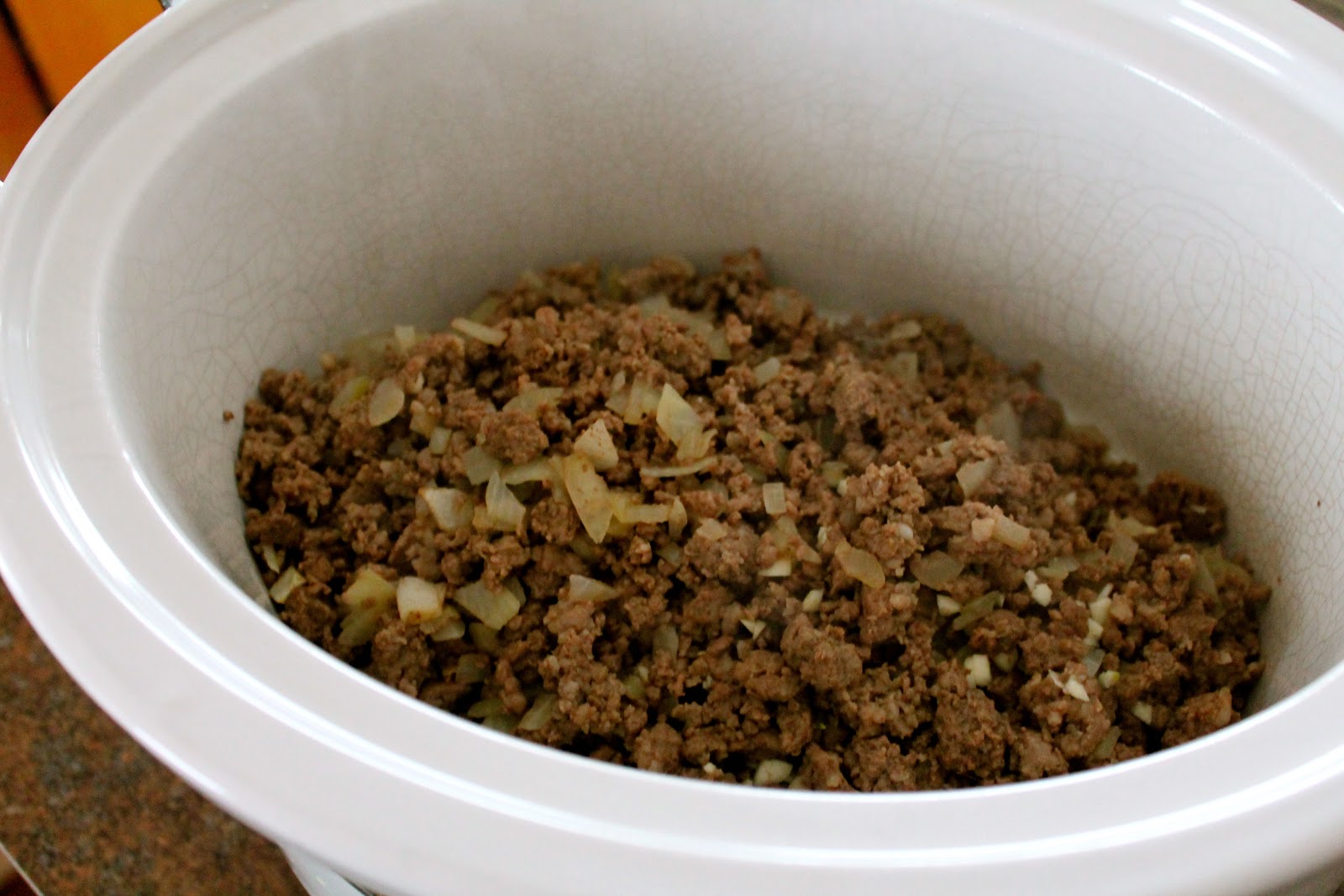 Mrs. Schwartz's Kitchen: Crockpot Spaghetti Meat Sauce