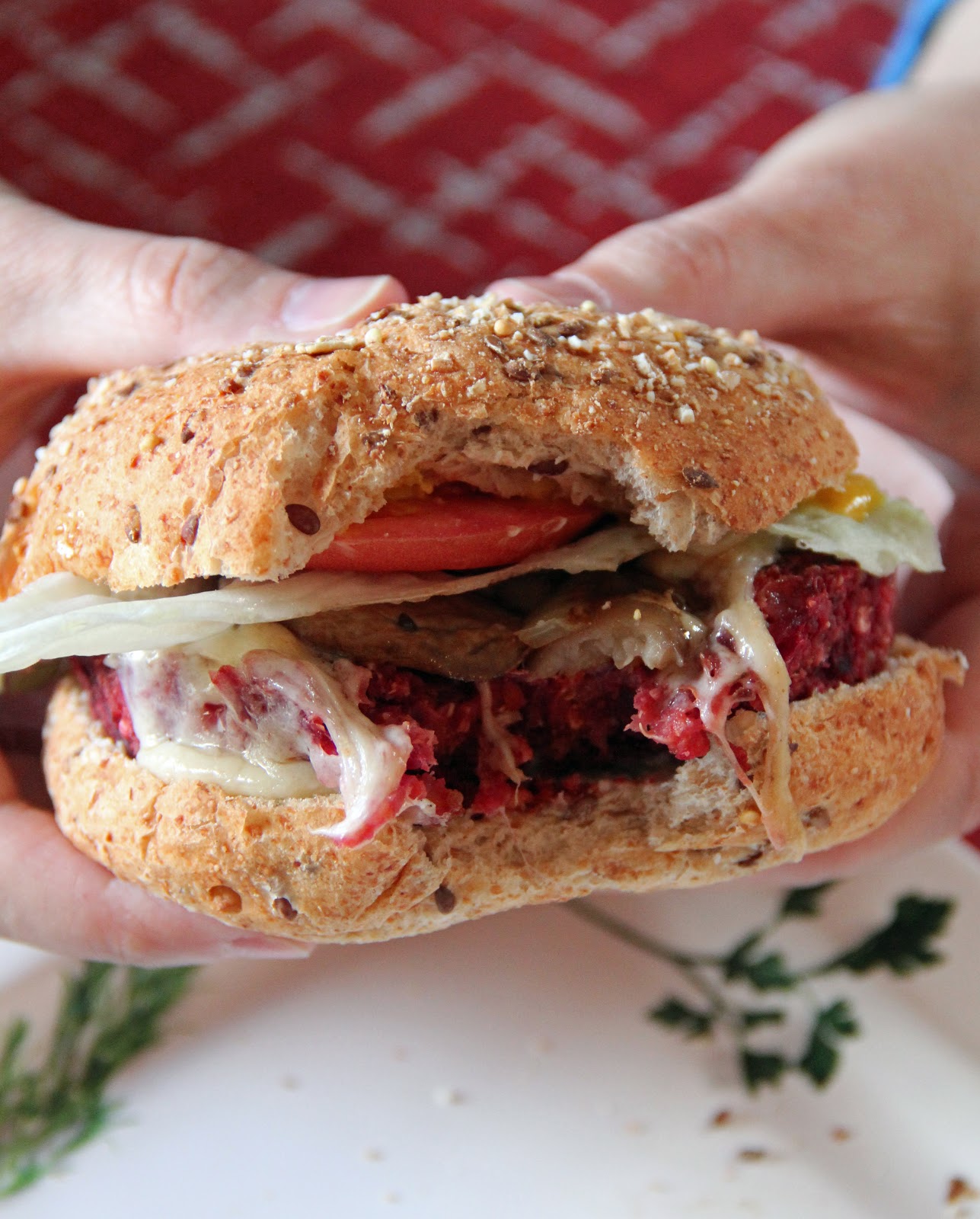Jo and Sue Beet and Quinoa Burger