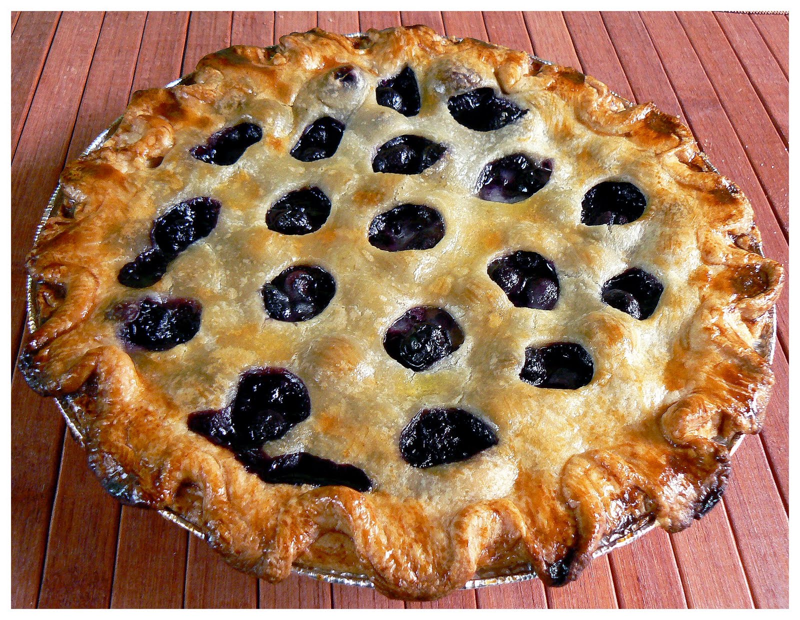 Le palais gourmand Tarte aux bleuets rustique