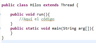 Programacion Orientada a Objetos: Ejecución de Threads o hilos.