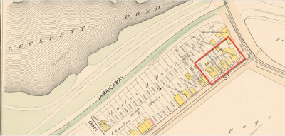 Maps of Heath Street near the Brookline line, 1895