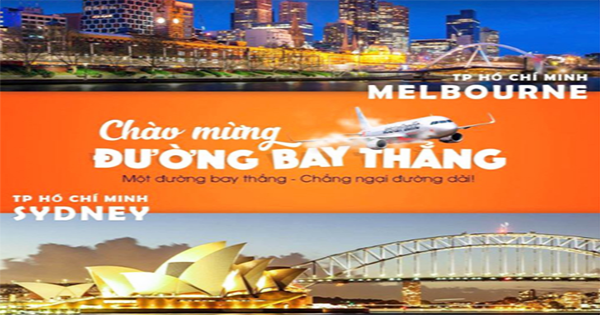 Hãng Jetstar mở đường bay từ TP.Hồ Chí Minh đến Úc