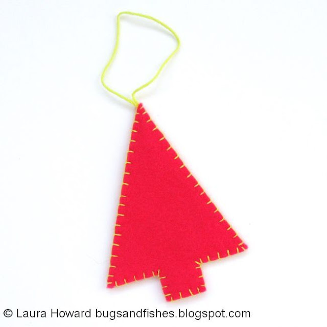 How To: Sew Modern + Minimalist Felt Christmas Tree Ornaments