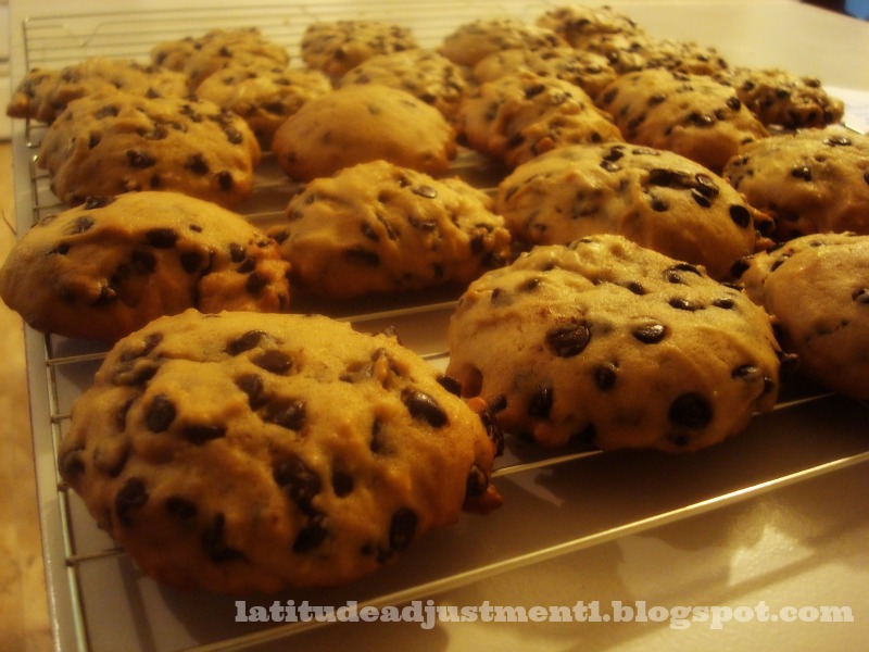 Latitude Adjustment Chocolate Chip Cookies (a basic but delicious
